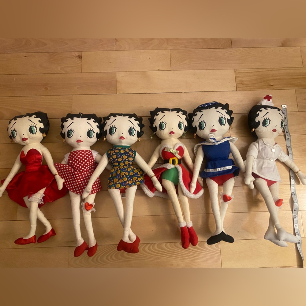 Betty Boop Colorful Plush Doll Collection